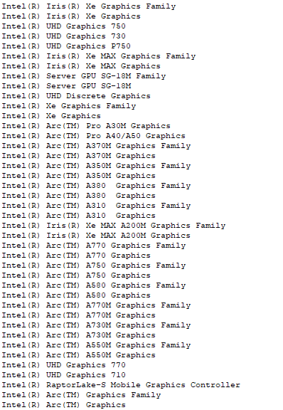 Intel Arc A-Series desktop graphics cards to include Arc A770, A580, A380, A310 Alchemist variants. (Image Credits: Momomo_US)