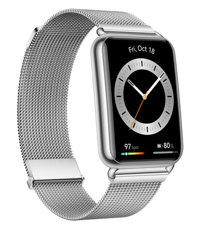 华为 Watch Fit 2 银色金属（图片：华为）