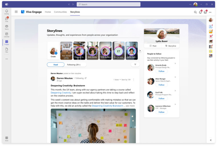 Microsoft Viva Engage Storylines
