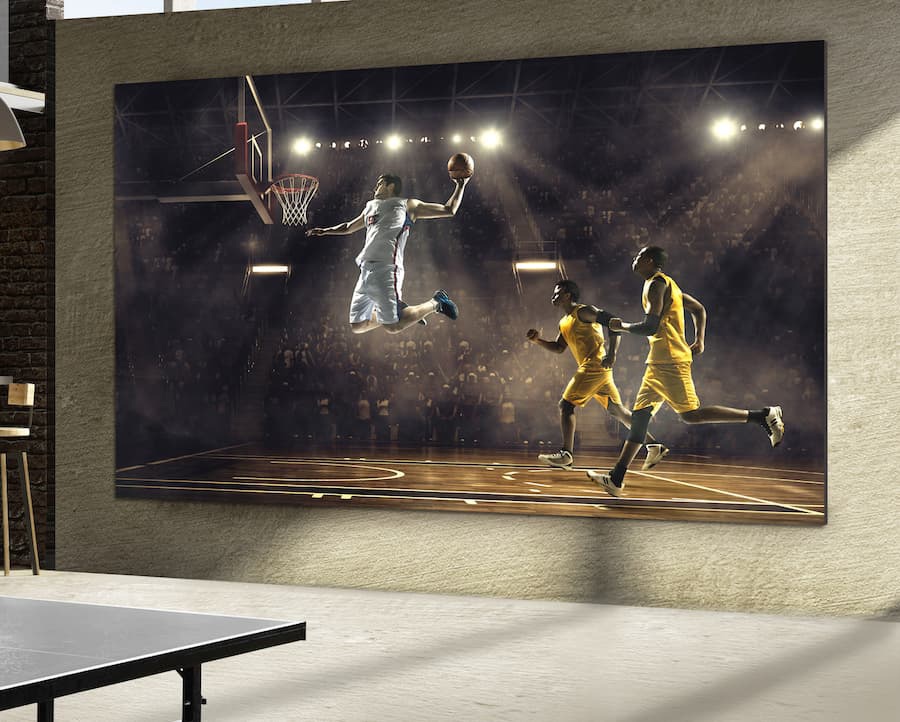 LG Magnit 136-inch 4K DVLED TV on Wall