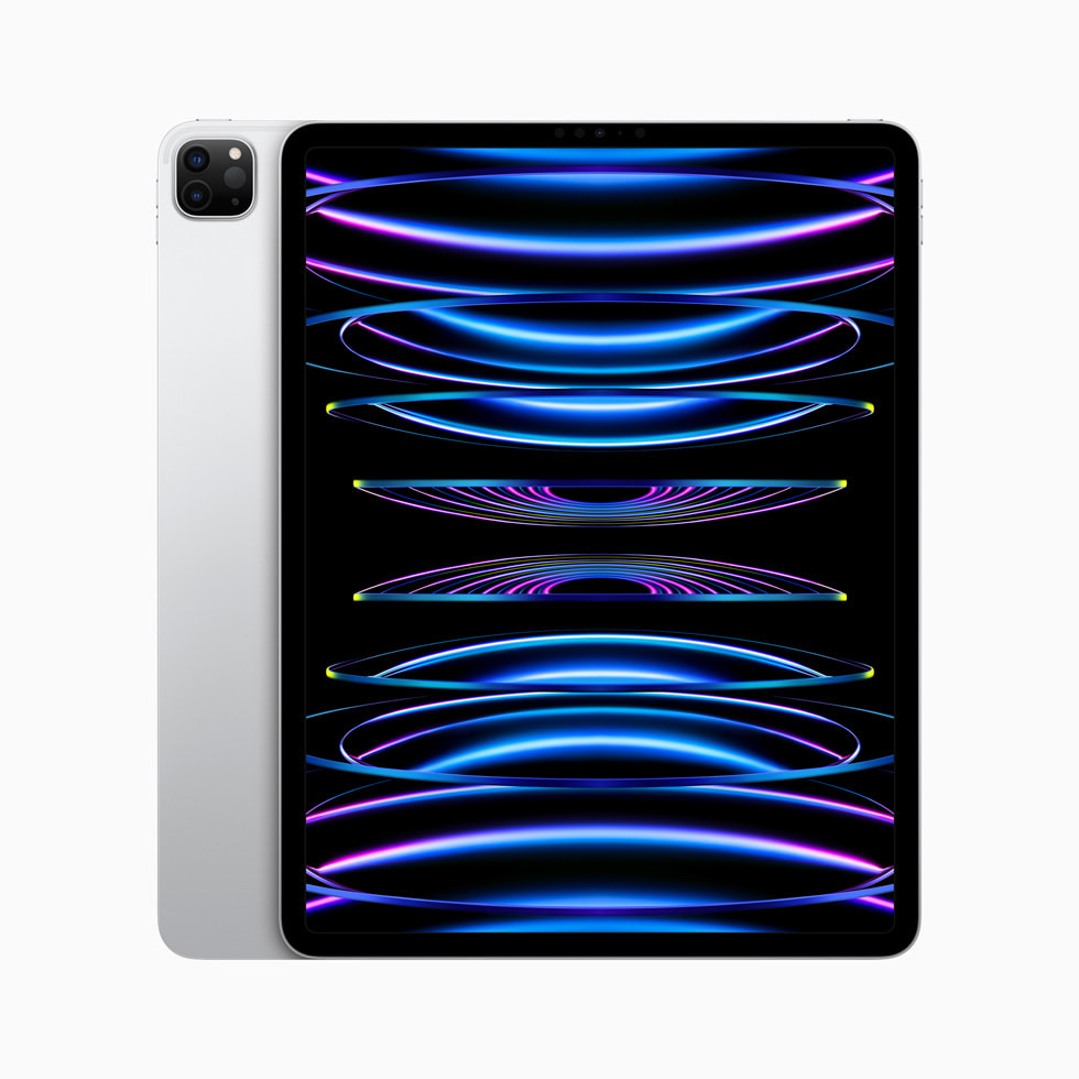 银色 iPad Pro。