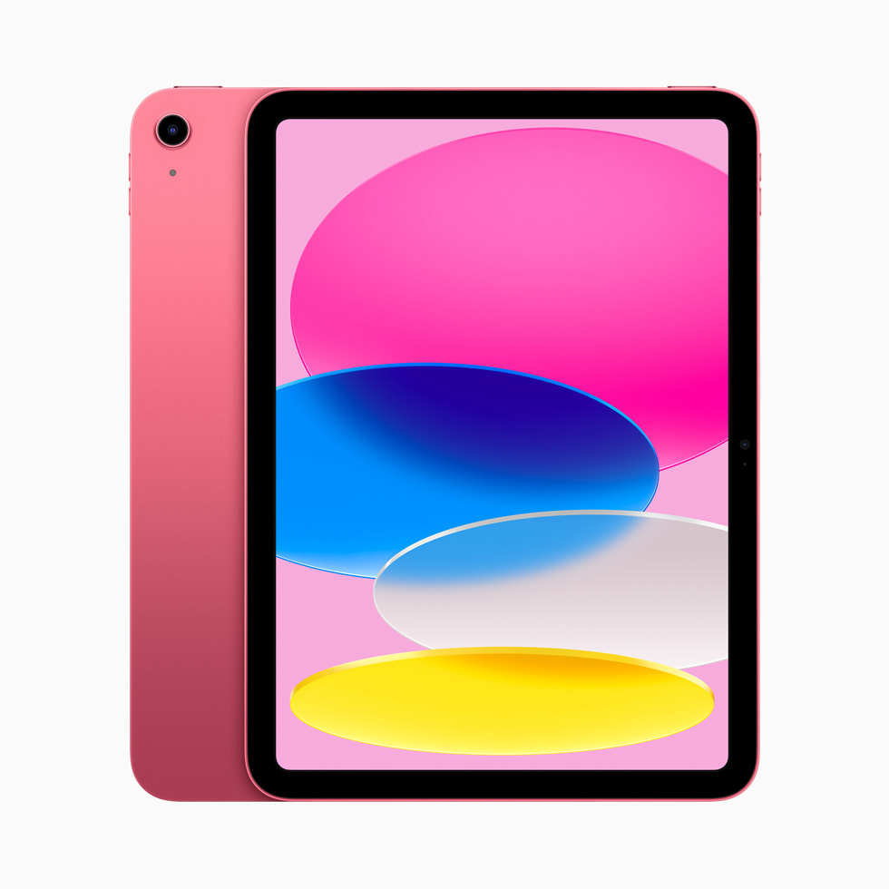 粉色的新款 iPad。